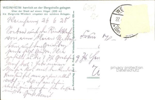 Weinheim Bergstrasse Burgruine Windeck – Bild 2
