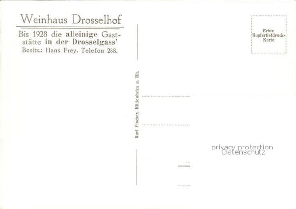 Ruedesheim Rhein Weinhaus Drosselhof – Bild 2