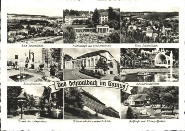 Bad Schwalbach Konzertpavilon Partie im Kurpark GolfCa