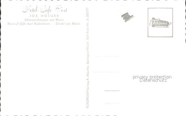 Assmannshausen Hotel Cafe Post – Bild 2