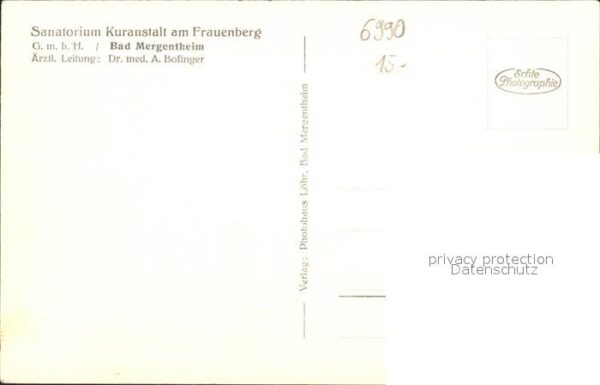 Bad Mergentheim Sanatorium Frauenberg – Bild 2