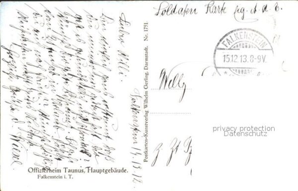 Falkenstein Taunus Offizersheim Hauptgebäude – Bild 2