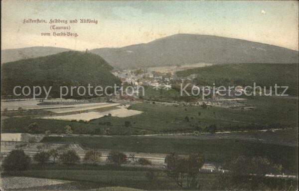 Falkenstein Taunus mit Feldberg und Altkönig