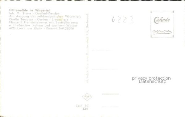 Wispertal Fliegeraufnahme Gasthaus Hüttenmühle – Bild 2