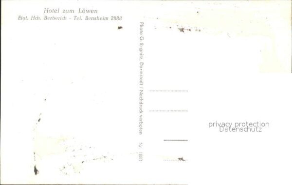 Zwingenberg Baden Neckar Hotel zum Löwen – Bild 2