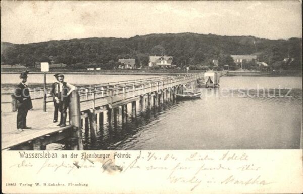 Flensburg Seebrücke an der Föhrde