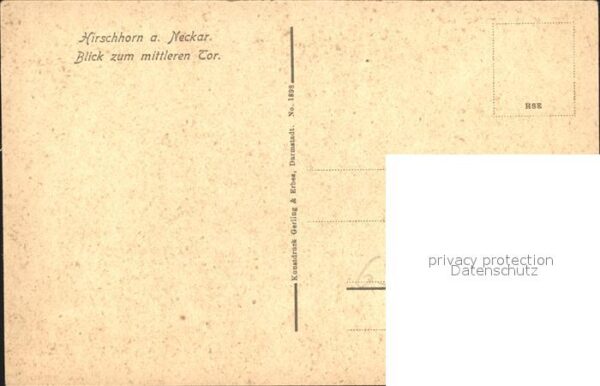 Hirschhorn Neckar mittleres Tor Künstlerkarte – Bild 2