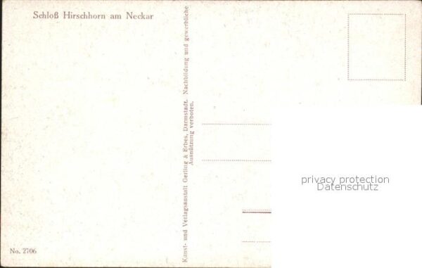 Hirschhorn Neckar Schloss Künstlerkarte – Bild 2