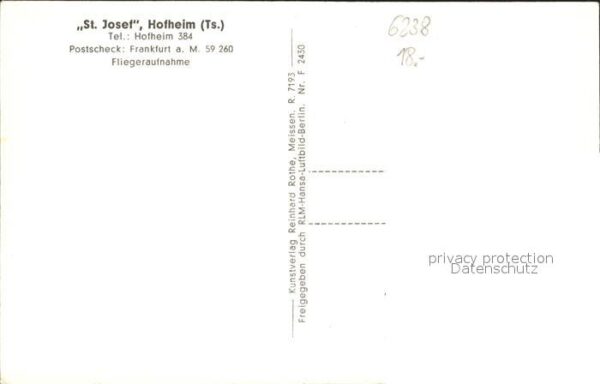 Hofheim Taunus St. Josef Fliegeraufnahme – Bild 2
