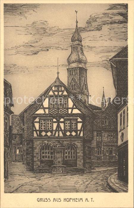 Hofheim Taunus Altstadt Künstlerkarte