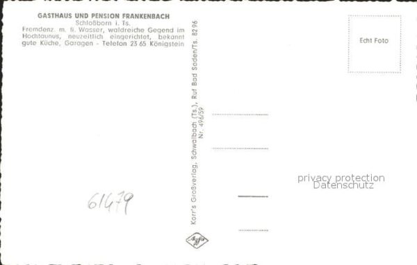Schlossborn Gasthaus Pension Frankenbach – Bild 2
