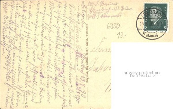 Eberbach Baden Burg Künstlerkarte – Bild 2