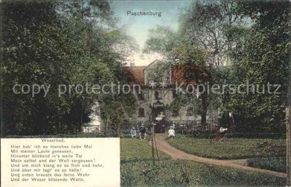 Paschenburg Sulingen Hotel und Weserlied