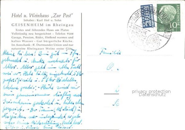 Geisenheim Hotel Weinhaus Zur Post – Bild 2