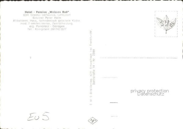 Glashuetten Taunus Weisses Ross Hotel Pension – Bild 2