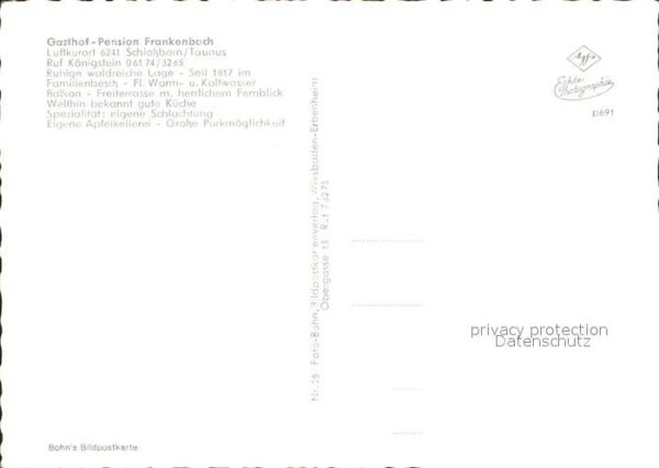 Schlossborn Gasthaus Pension Frankenbach – Bild 2