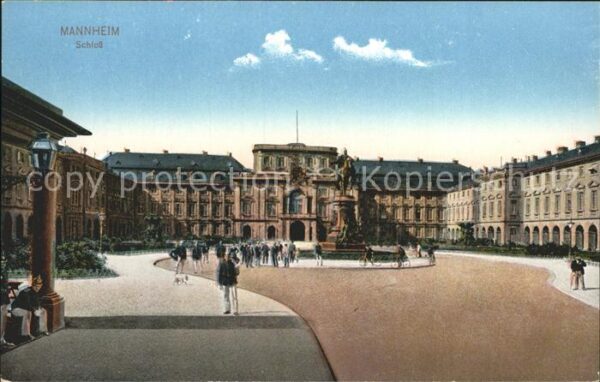 Mannheim Schloss Denkmal Reiterstandbild