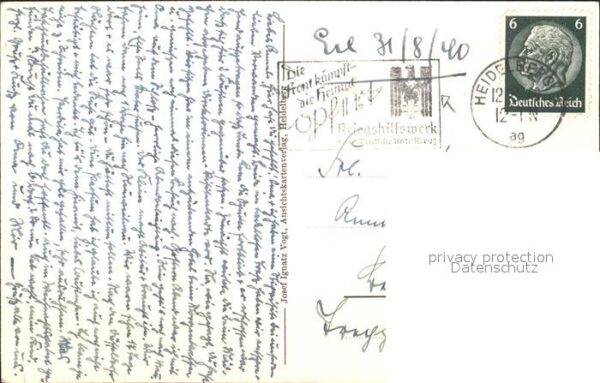 Heidelberg Neckar Lied Ich habe mein Herz in Heidelberg v – Bild 2