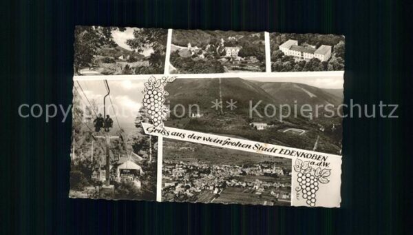 Edenkoben Teilansichten Sessellift Panorama Weint