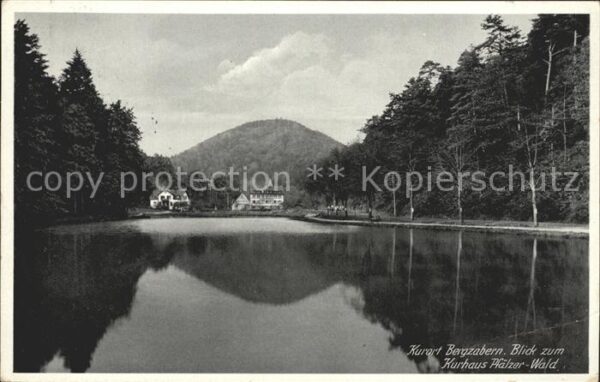 Bad Bergzabern Blick zum Kurhaus Pfälzer Wald See Kuro