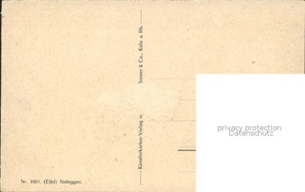 Nideggen Eifel Künstlerkarte Nr. 3001 – Bild 2