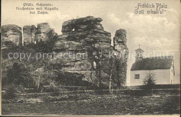 Dahn Hochstein Felsen Kapelle Fröhlich Pfalz