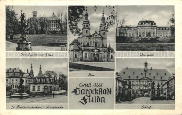 Fulda Schlossgarten Flora Dom Orangerie Schlo