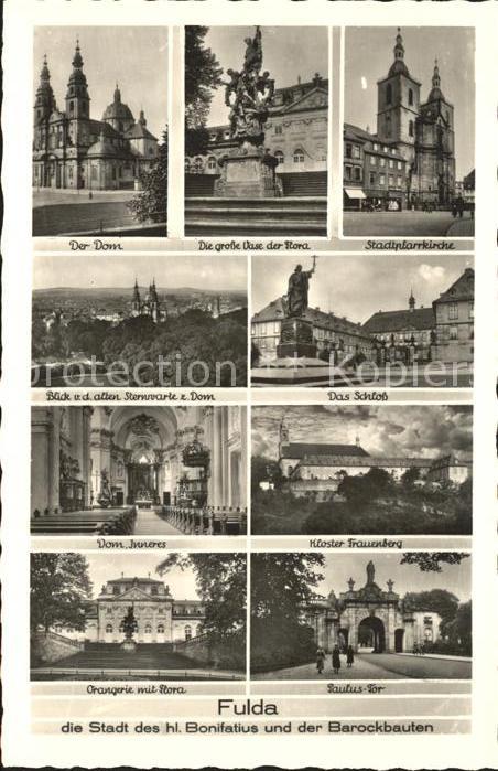 Fulda Barockbauten der Stadt hl. Bonifatius D