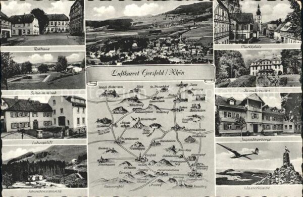 Gersfeld Rhoen Rathaus Schwimmbad Stift Schwedenschanz