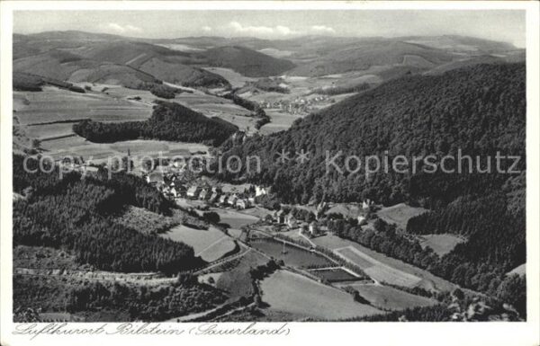 Bilstein Sauerland Luftkurort Fliegeraufnahme Kupfertiefdr