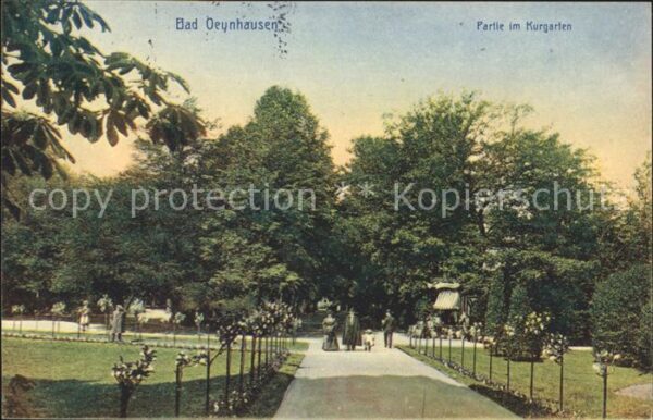 Bad Oeynhausen Partie im Kurgarten Bahnpost