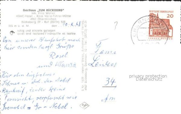 Obernkirchen Gasthaus Zum Bückeberg Pensionshaus Wal – Bild 2