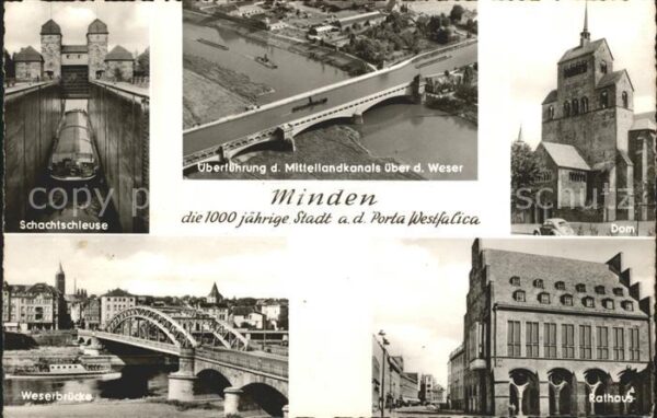 Minden Westfalen 1000jährige Stadt an der Porta Westfali