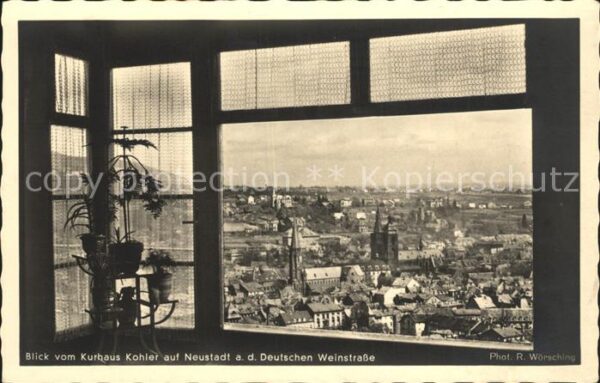 Neustadt Weinstrasse Blick vom Kurhaus Kohler Die Perle der