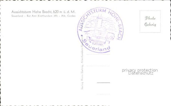 Kirchhundem Aussichtsturm Hohe Bracht Gaststätte La – Bild 2