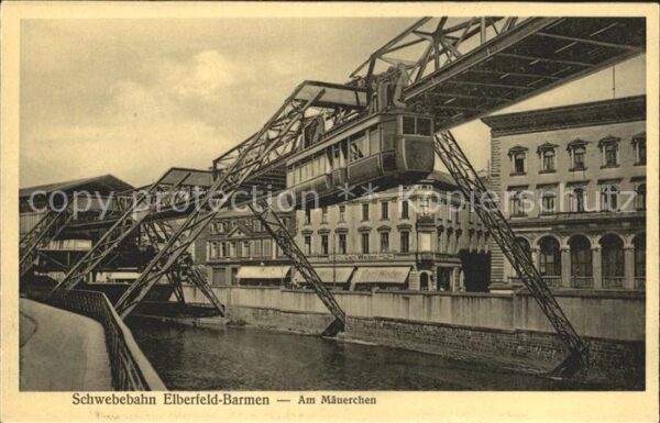 Barmen Wuppertal Schwebebahn Am Mäuerchen