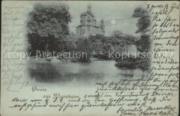 Mannheim Partie im Stadtpark Schloss im Mondsche