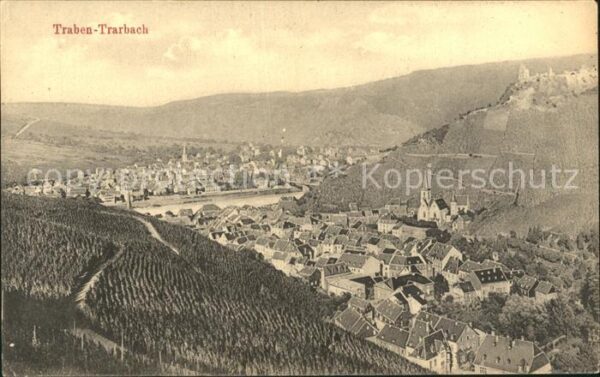 Traben-Trarbach Panorama Weinberge Burg