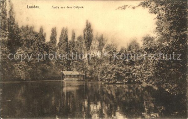 Landau Pfalz Partie aus dem Ostpark See