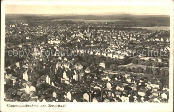 Darmstadt Fliegeraufnahme