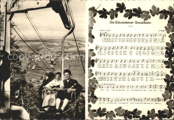 Edenkoben Die Edenkobener Sesselbahn Lied Noten