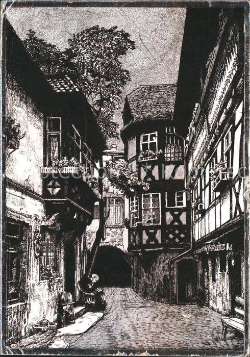 Neustadt Weinstrasse Romantischer Winkel Künstlerkarte