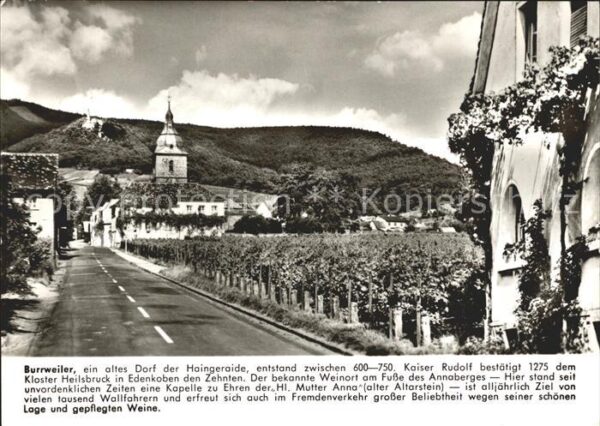 Burrweiler Dorf der Haingeraide Geschichte Weinort