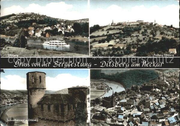 Dilsberg Neckar Ausflugsdampfer Bergfestung Schw