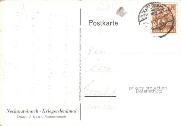 Neckarsteinach Kriegerdenkmal – Bild 2
