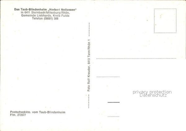 Milseburg Taub Blindenheim Herbert Nellessen – Bild 2