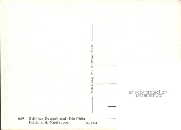 Fulda Maulkuppe Serie Schönes Deutschland Die – Bild 2
