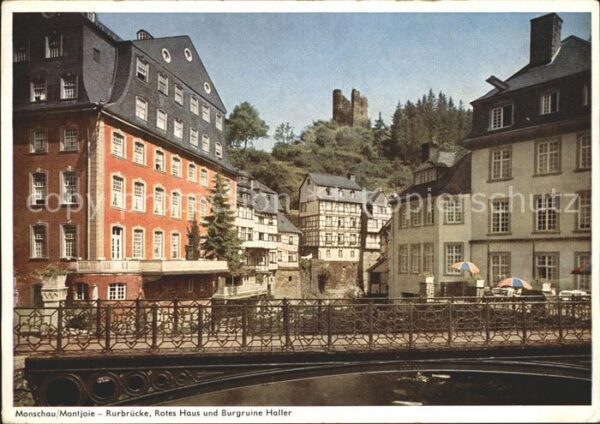 Monschau Rurbrücke Rotes Haus Burgruine Haller