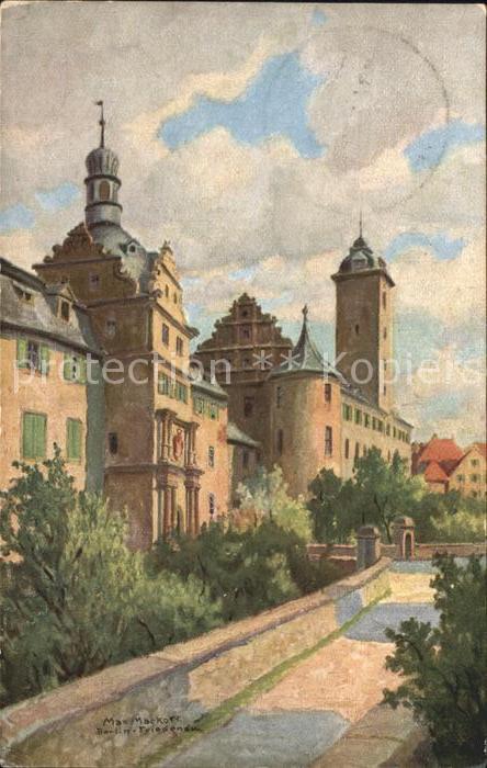 Bad Mergentheim Schloss Künstlerkarte