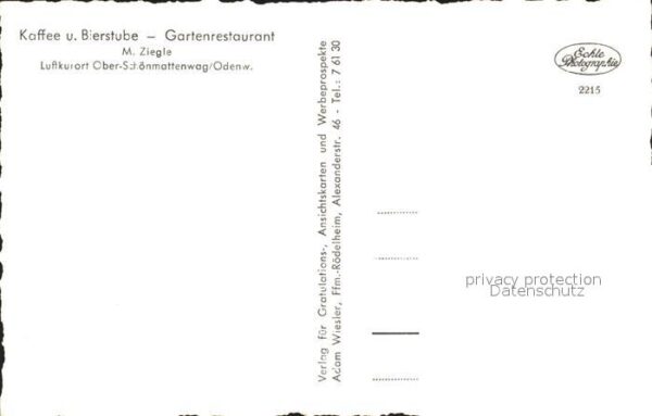 Ober-Schoenmattenwag Restaurant M. Ziegle – Bild 2